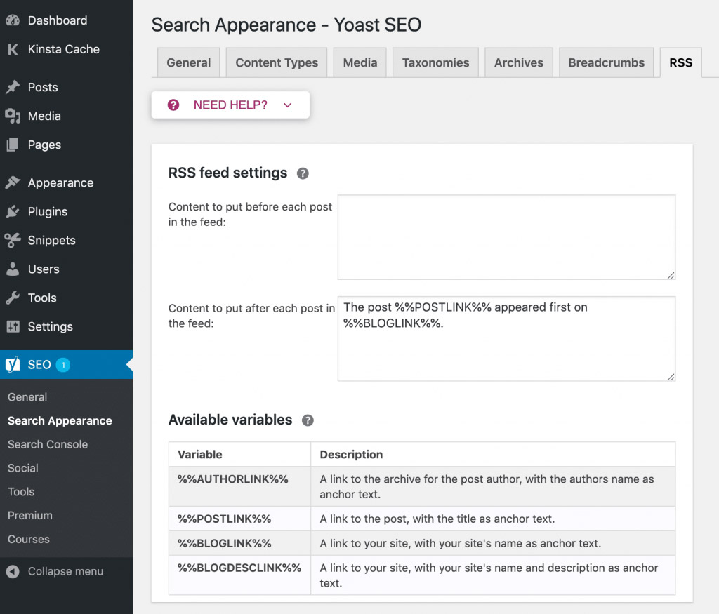 Learning to work with Yoast SEO plugin